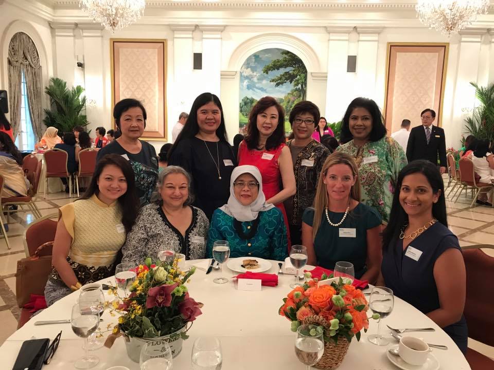 Athena Network with Singapore President Hamilah Yacob