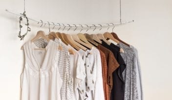 Organised wardrobe