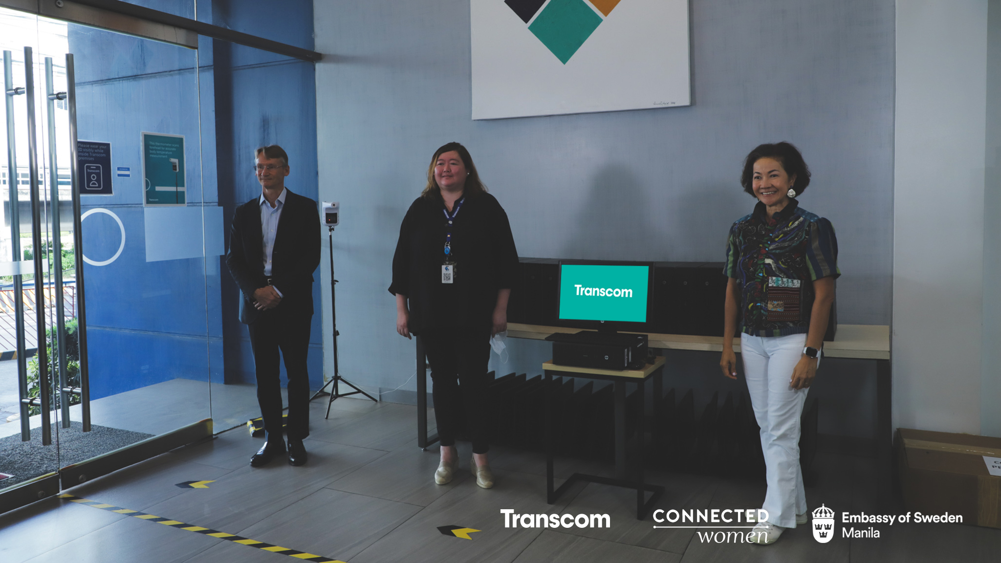 Swedish Embassy and Transcom PH turn over desktop computers to Connected Women