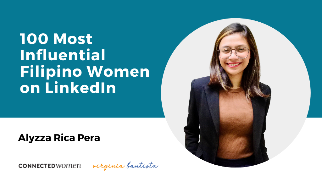 IMPACT Alyzza Rica Pera – 100 Most Influential Filipino Women on LinkedIn