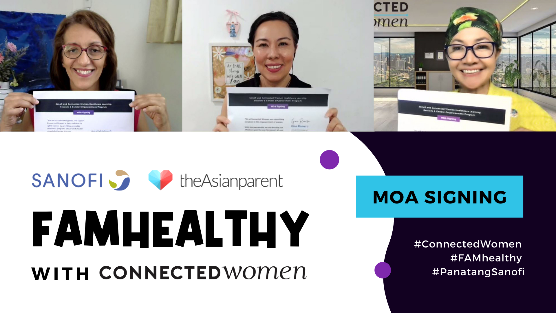 Connected Women and Sanofi Sign Agreement to Empower Filipinas at Work And Healthcare